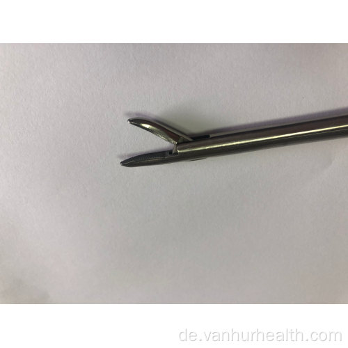 Thorakotomie-Instrumente Pinzette mit gebogenem Nadelhalter
